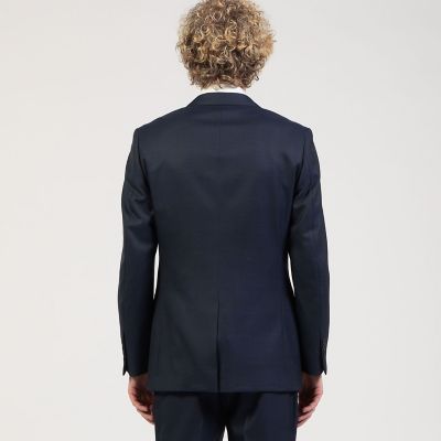 Super100'sウール グレンチェック シングルブレステッド2B