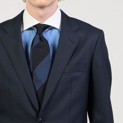 Super100'sウール グレンチェック シングルブレステッド2B