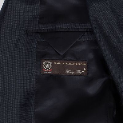 ウールシルク　ピンヘッド　シングルブレステッド２Ｂスーツ　Ｄｅｌｆｉｎｏ