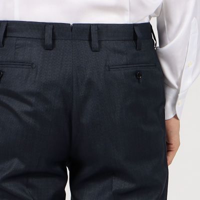 ウールシルク　ピンヘッド　シングルブレステッド２Ｂスーツ　Ｄｅｌｆｉｎｏ