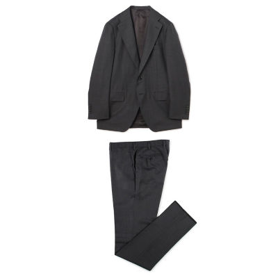 ウールシルク シングルブレステッド2Bスーツ TRAVELLER