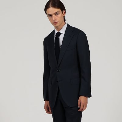 ウールシルク シングルブレステッド2Bスーツ TRAVELLER
