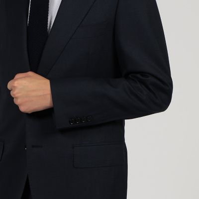 ウールシルク シングルブレステッド2Bスーツ TRAVELLER