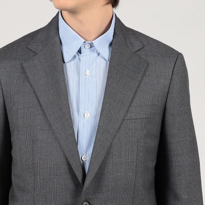 １５　ＰＯＩＮＴ　７　ウール　シングルブレステッド　２Ｂスーツ　ＤＯＲＭＥＵＩＬ