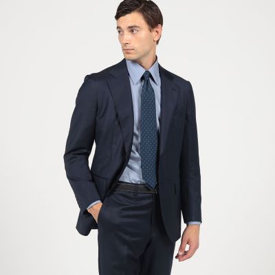 Ermenegildo Zegna シングル2Bスーツ　48 シルク　スイス製 TRAVELLER ウールシルク シングルブレステッド2Bスーツ E.Zegna