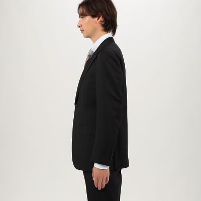 ウールシルク シングルブレステッド 2Bスーツ