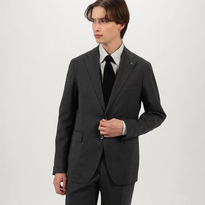 ✨名門タリアトーレ ビジネススーツ 黒 シングルブレスト‼️ 別注】TAGLIATORE シングルブレステッド2Bスーツ