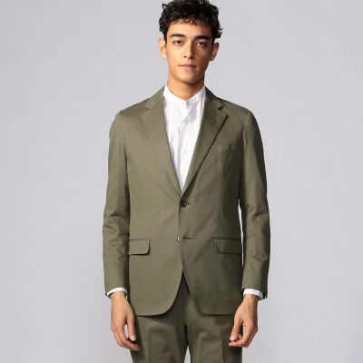 コットンシルクツイル　　２Ｂテーラードジャケット　ＬＡＲＵＳＭＩＡＮＩ　ＸＰＩＲＥＯ　ＴＷＩＬＬ