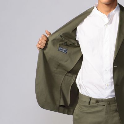 コットンシルクツイル　　２Ｂテーラードジャケット　ＬＡＲＵＳＭＩＡＮＩ　ＸＰＩＲＥＯ　ＴＷＩＬＬ