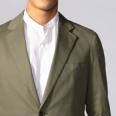 コットンシルクツイル　　２Ｂテーラードジャケット　ＬＡＲＵＳＭＩＡＮＩ　ＸＰＩＲＥＯ　ＴＷＩＬＬ