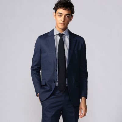 コットンシルクツイル　　２Ｂテーラードジャケット　ＬＡＲＵＳＭＩＡＮＩ　ＸＰＩＲＥＯ　ＴＷＩＬＬ