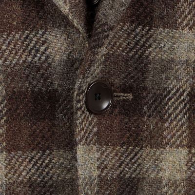 ウールツイード　シングルブレステッド３Ｂジャケット　Ｈａｒｒｉｓ　Ｔｗｅｅｄ