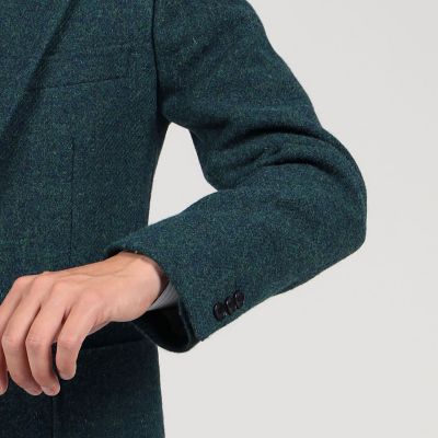 ウールツイード　シングルブレステッド３Ｂジャケット　Ｈａｒｒｉｓ　Ｔｗｅｅｄ