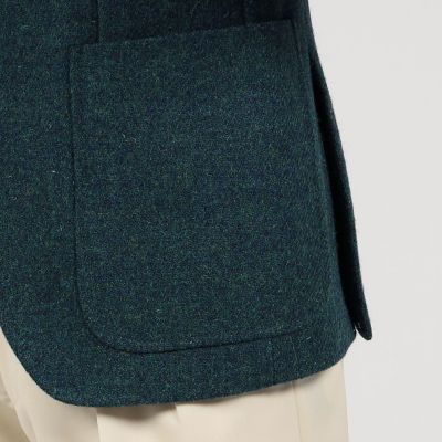 ウールツイード　シングルブレステッド３Ｂジャケット　Ｈａｒｒｉｓ　Ｔｗｅｅｄ