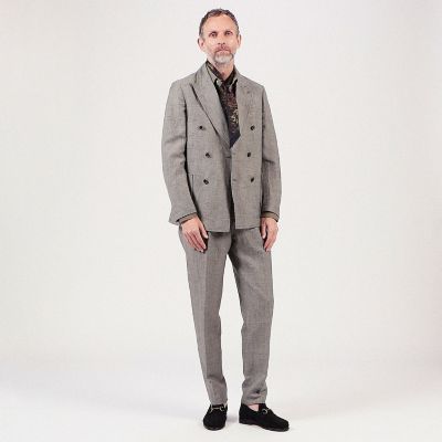 リネンウール ダブルブレステッド６Ｂジャケット Ｄｏｒｍｅｕｉｌ