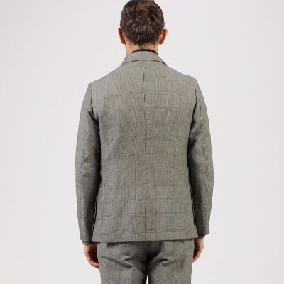 リネンウール　ダブルブレステッド６Ｂジャケット　Ｄｏｒｍｅｕｉｌ　Ｂｅｌｆａｓｔ