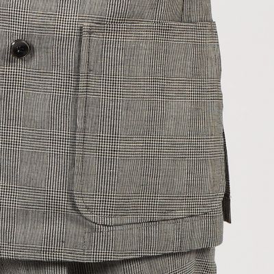 リネンウール　ダブルブレステッド６Ｂジャケット　Ｄｏｒｍｅｕｉｌ　Ｂｅｌｆａｓｔ