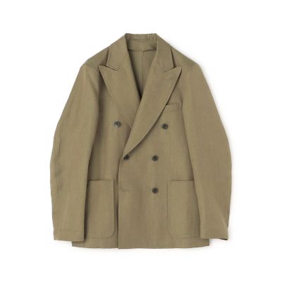 リネンウール　ダブルブレステッド６Ｂジャケット　Ｄｏｒｍｅｕｉｌ　Ｂｅｌｆａｓｔ