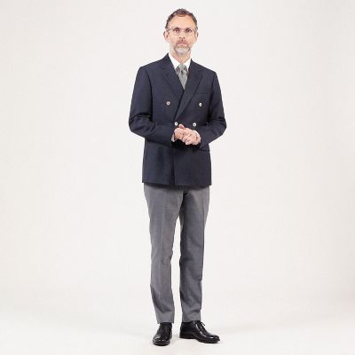 ウールツイル　ダブルブレステッド６Ｂジャケット　Ｄｏｒｍｅｕｉｌ　Ｂａｒａｔｈｅａ