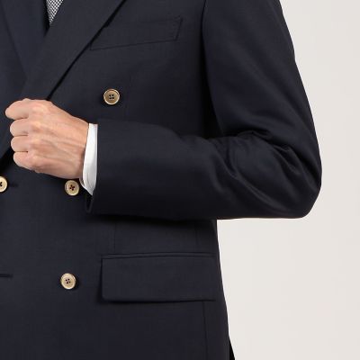 ウールツイル　ダブルブレステッド６Ｂジャケット　Ｄｏｒｍｅｕｉｌ　Ｂａｒａｔｈｅａ