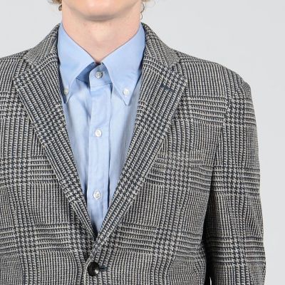 ポリエステルコットン シングルブレステッド2Bジャケット Roma