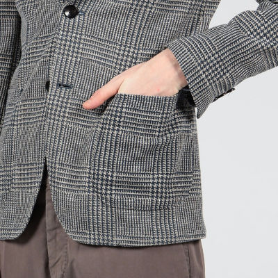 ポリエステルコットン シングルブレステッド2Bジャケット Roma