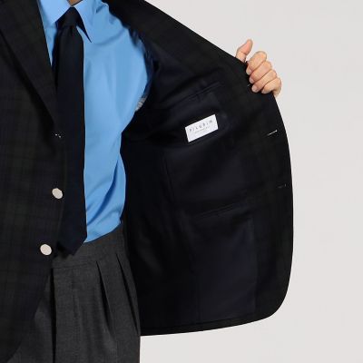 Ｓｕｐｅｒ１００’ｓウールサキソニー　ブラックウォッチ　シングルブレステッド３Ｂジャケット