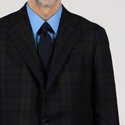 Ｓｕｐｅｒ１００’ｓウールサキソニー　ブラックウォッチ　シングルブレステッド３Ｂジャケット