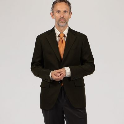 ストレッチモールスキン　シングルブレステッド３Ｂジャケット