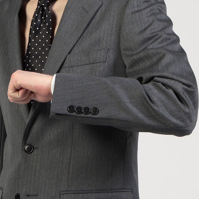 Ｓｕｐｅｒ１００’ｓウール　へリンボーン　シングルブレステッド２Ｂジャケット