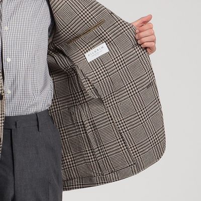 コットンポリエステルリネン　シューティングジャケット