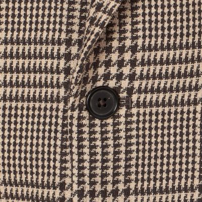 コットンポリエステルリネン　シューティングジャケット