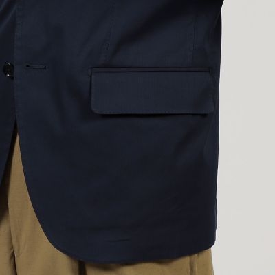 コットンポリエステル　シングルブレステッド２Ｂジャケット