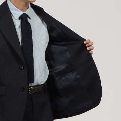 ウールコットン　シングルブレステッド２Ｂジャケット