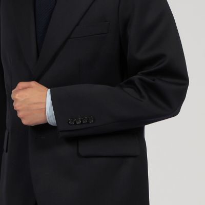 ウールコットン　シングルブレステッド２Ｂジャケット