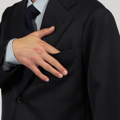 ウールコットン　シングルブレステッド２Ｂジャケット