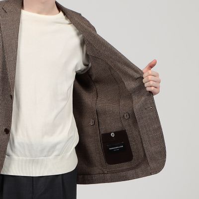 ファンシーツイード　シングルブレステッド２Ｂジャケット