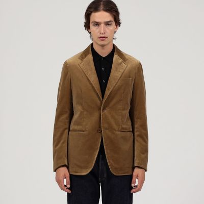 ウォッシュドベルベット　シングルブレステッド　２Ｂジャケット　ＰＯＮＴＯＧＬＩＯ