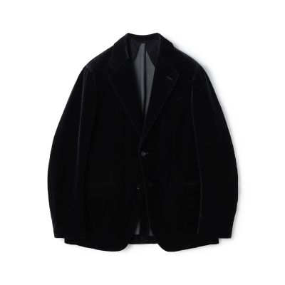 TOMORROWLAND (Men)/トゥモローランド ウォッシュドベルベット　シングルブレステッド　２Ｂジャケット　ＰＯＮＴＯＧＬＩＯ