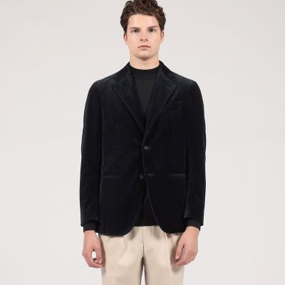 ウォッシュドベルベット シングルブレステッド 2Bジャケット