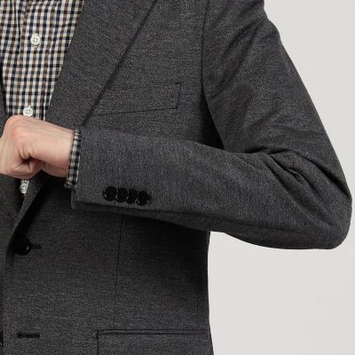 ウールコットンジャージー　シングルブレステッド　２Ｂ　ジャケット