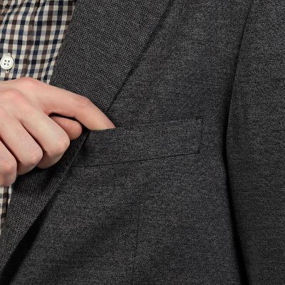 ウールコットンジャージー　シングルブレステッド　２Ｂ　ジャケット