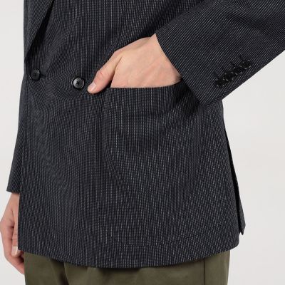 ウール　ダブルブレステッド４Ｂジャケット　ＦＯＸ　ＡＩＲ