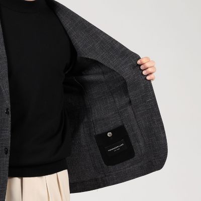ウールシルクナイロン　シングルブレステッド　２Ｂジャケット　ＣＡＲＬＯ　ＢＡＲＢＥＲＡ