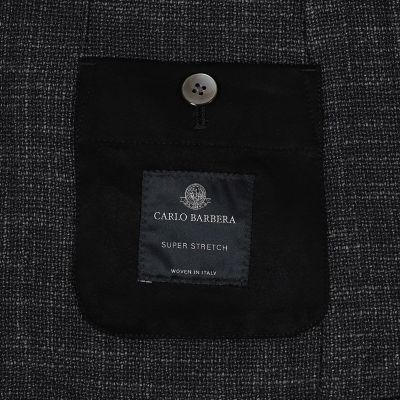 ウールシルクナイロン　シングルブレステッド　２Ｂジャケット　ＣＡＲＬＯ　ＢＡＲＢＥＲＡ