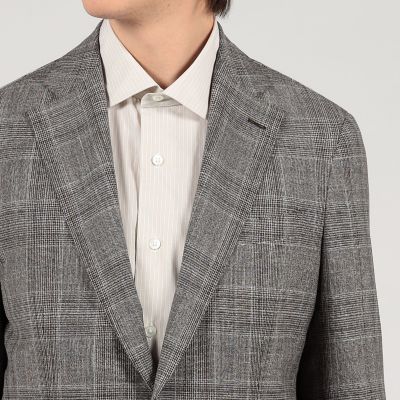 ＳＵＭＭＥＲ　ＴＩＭＥ　ウールシルクリネン　シングルブレステッド　２Ｂジャケット　ＬＯＲＯ　ＰＩＡＮＡ