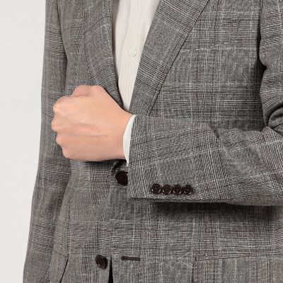 ＳＵＭＭＥＲ　ＴＩＭＥ　ウールシルクリネン　シングルブレステッド　２Ｂジャケット　ＬＯＲＯ　ＰＩＡＮＡ