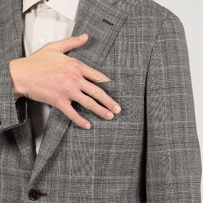 ＳＵＭＭＥＲ　ＴＩＭＥ　ウールシルクリネン　シングルブレステッド　２Ｂジャケット　ＬＯＲＯ　ＰＩＡＮＡ