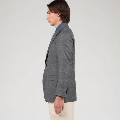 ＳＵＭＭＥＲ　ＴＩＭＥ　ウールシルクリネン　シングルブレステッド　２Ｂジャケット　ＬＯＲＯ　ＰＩＡＮＡ