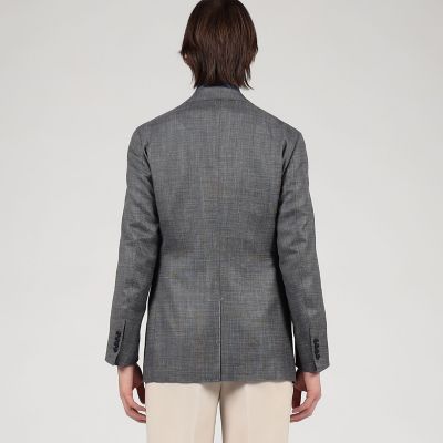 ＳＵＭＭＥＲ　ＴＩＭＥ　ウールシルクリネン　シングルブレステッド　２Ｂジャケット　ＬＯＲＯ　ＰＩＡＮＡ